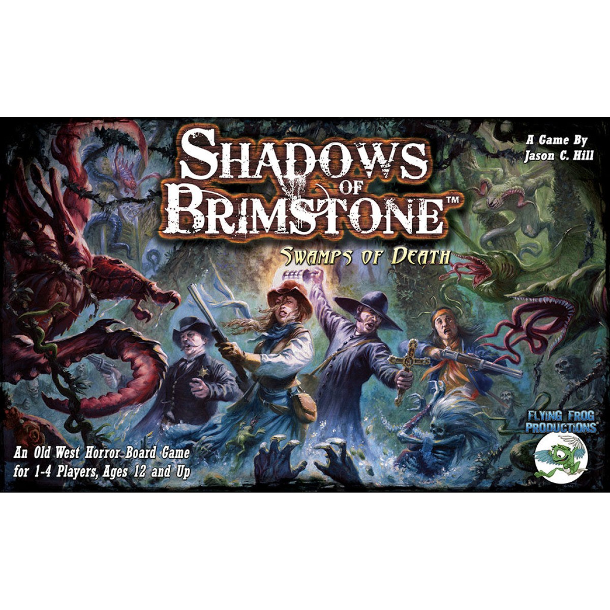 Shadows of Brimstone Swamps of Death Full Miniatures Set in Red Plastic